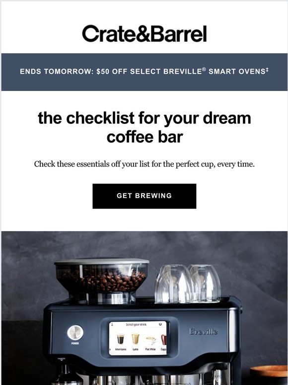 Crate and Barrel Email Newsletters Shop Sales, Discounts, and Coupon Codes