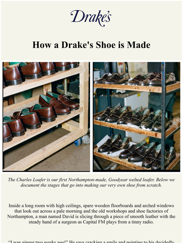 Drake's US How a Drake's Shoe is Made Milled