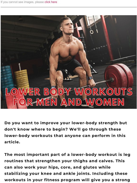 Lower Body Workouts For Men And Women