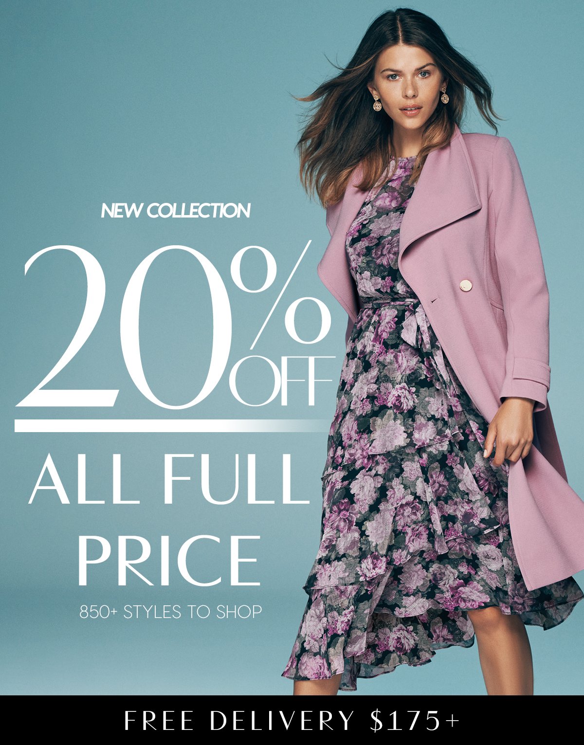 20% Off All Full price + Free Delivery $175+