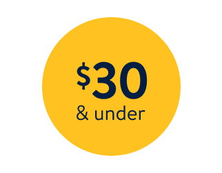Thirty dollars and under