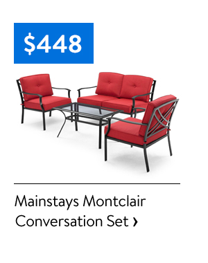 Mainstays montclair conversation discount set