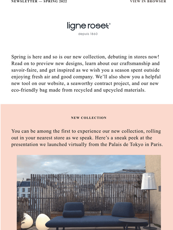 Ligne Roset Spring Newsletter