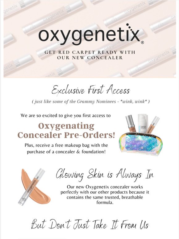 Get First Access to New Oxygenating Concealer!