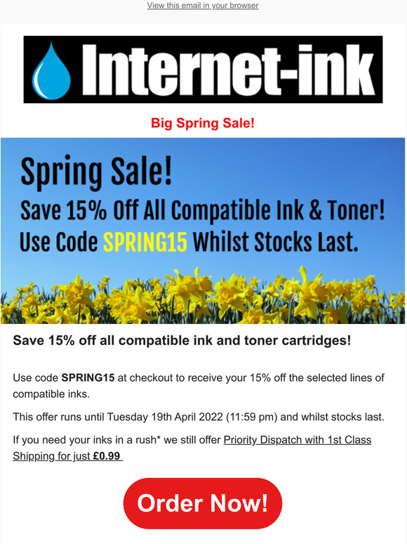 Spring Sale Now On!
