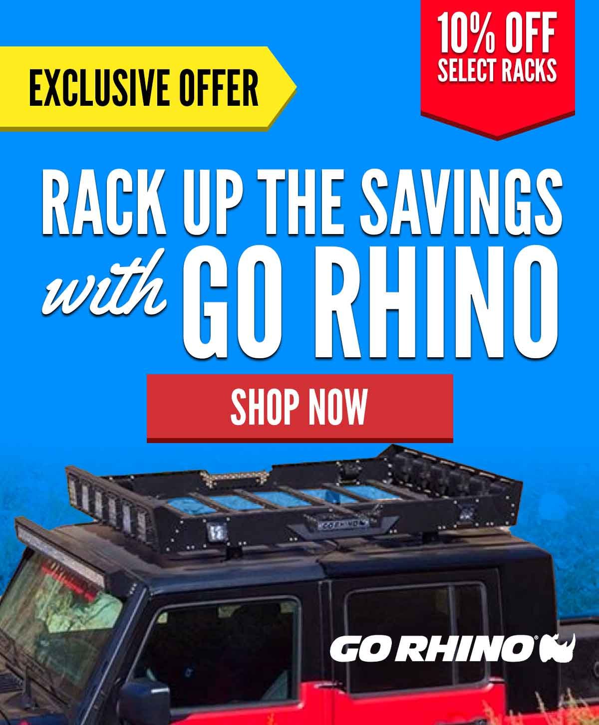 Rack Up The Savings With Go Rhino