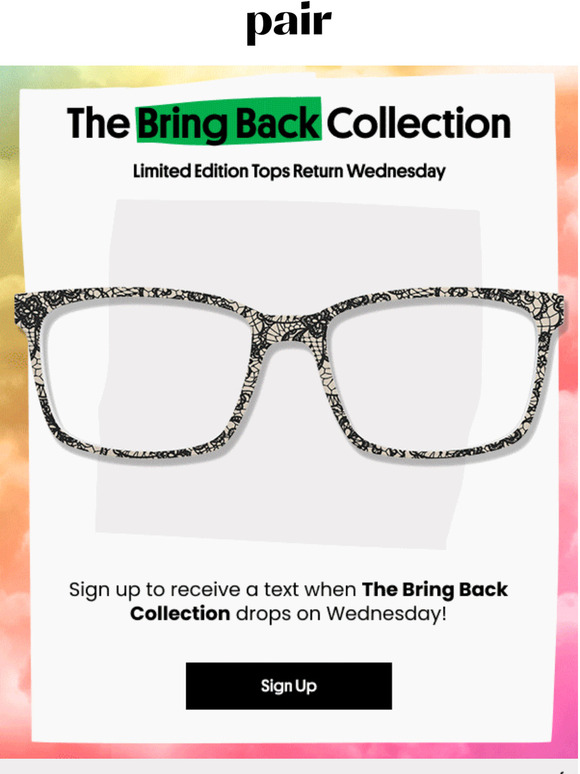 Pair Eyewear: Coming Soon: The Bring Back Collection | Milled