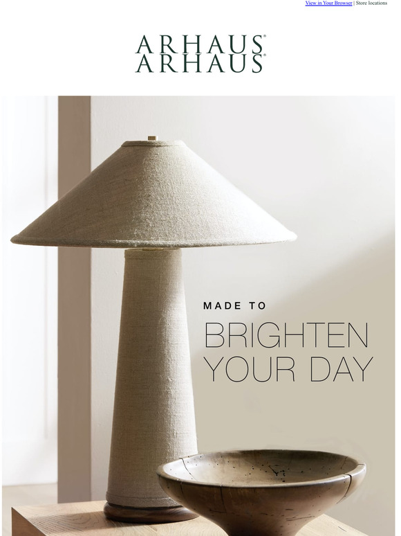 Arhaus Lighting Made to Brighten Your Day Milled