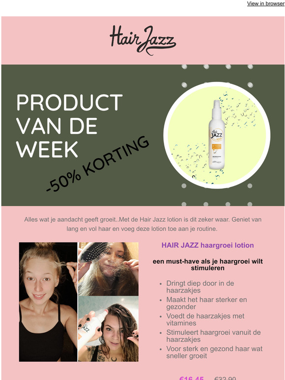 HAIR JAZZ Hair Growth Products Ons geheim voor haargroei! Deze week 50