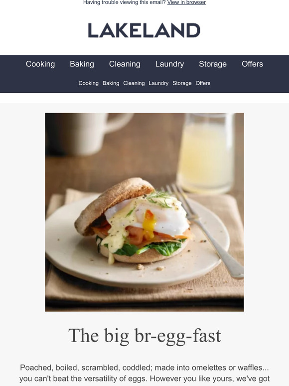 Lakeland How do you like your eggs in the morning? Milled