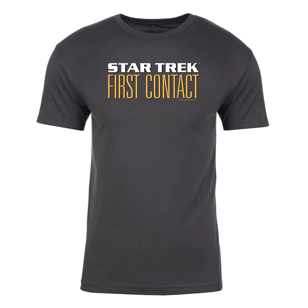 Image of Star Trek: First Contact Logo Adult Short Sleeve Shirt