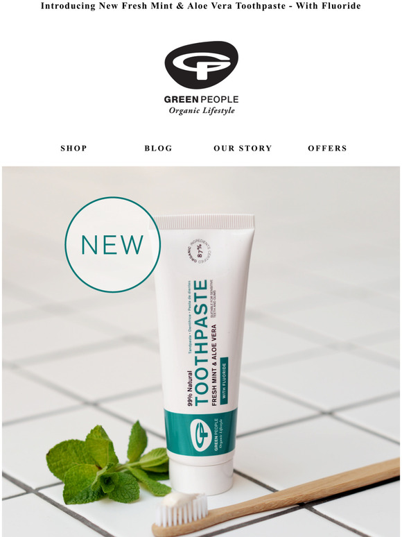 Green People is your toothpaste tube recyclable? Milled