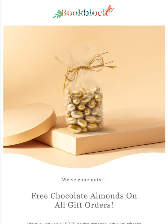 Free Chocolate Almonds On All Gift Orders over 20