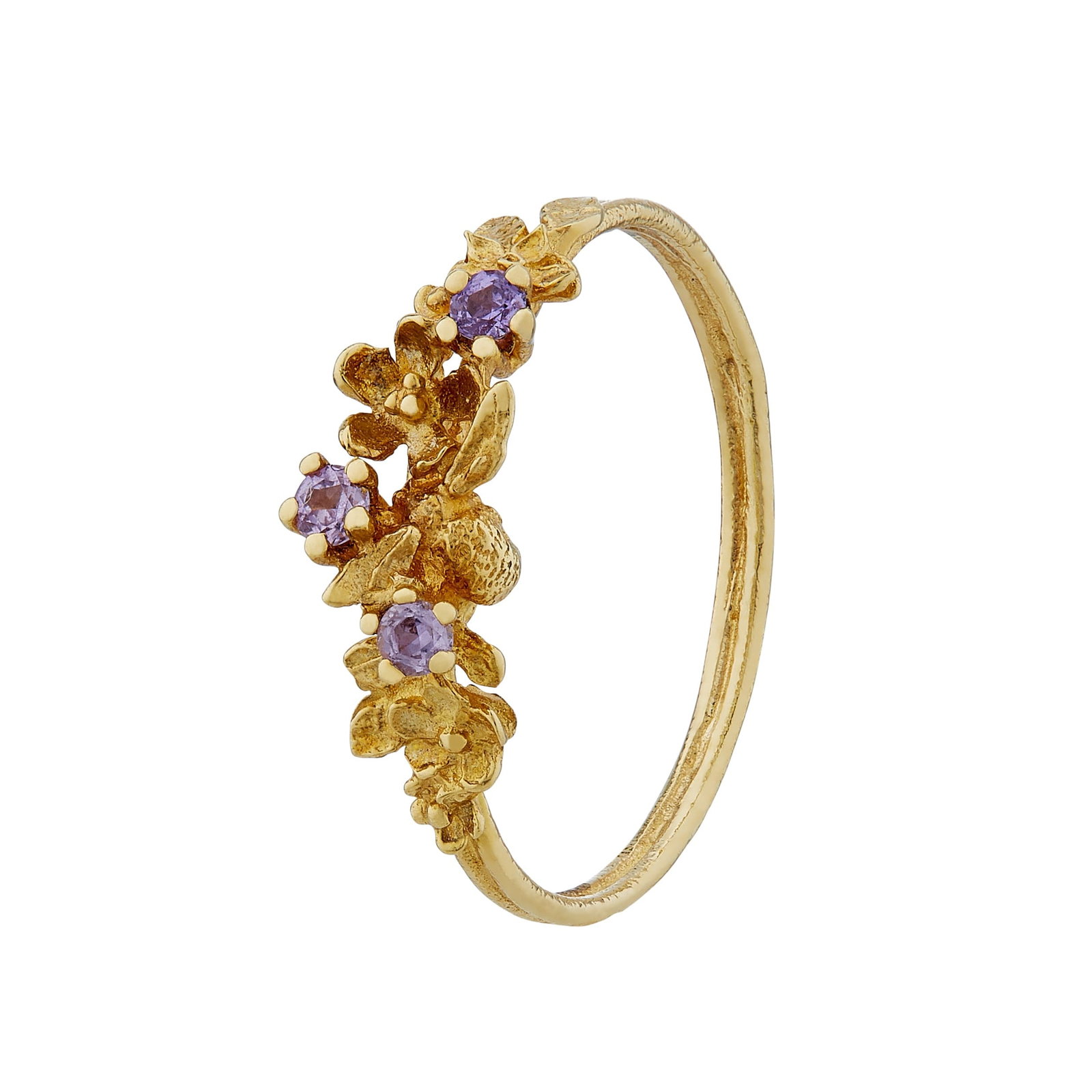 Beekeeper Twist Ring with Lilac Lavender Sapphires