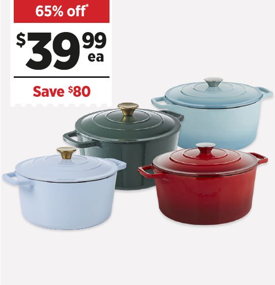 SMITH+NOBEL 5L Traditions & Luxe Cast Iron Casserole