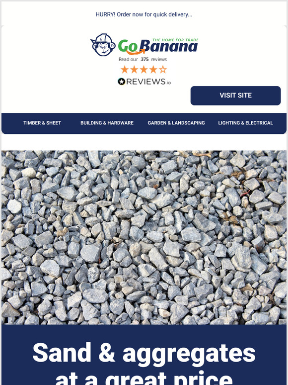 Save on sand & aggregates!
