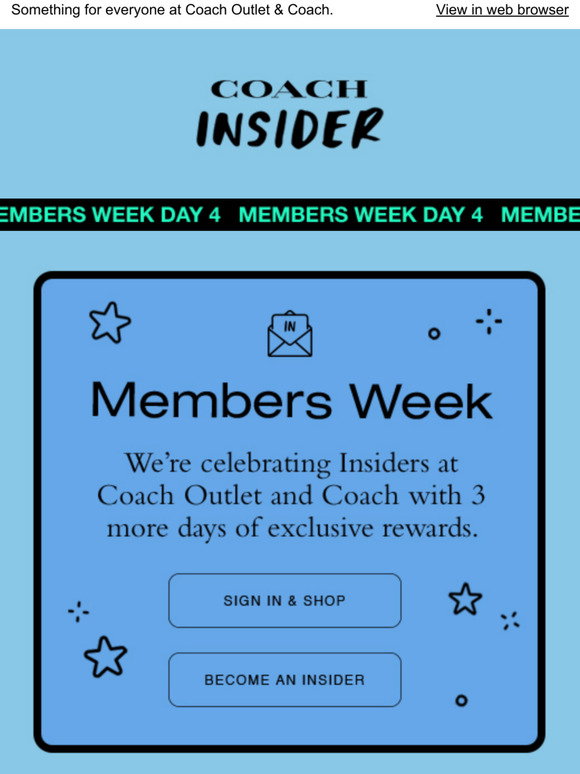 $10 off coach outlet text