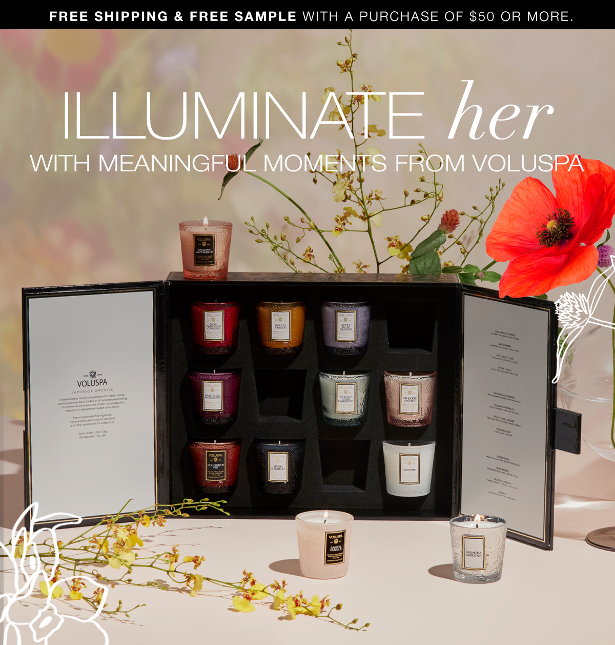 Illuminate her with meaningful moments from VOLUSPA. SHOP GIFT GUIDE >