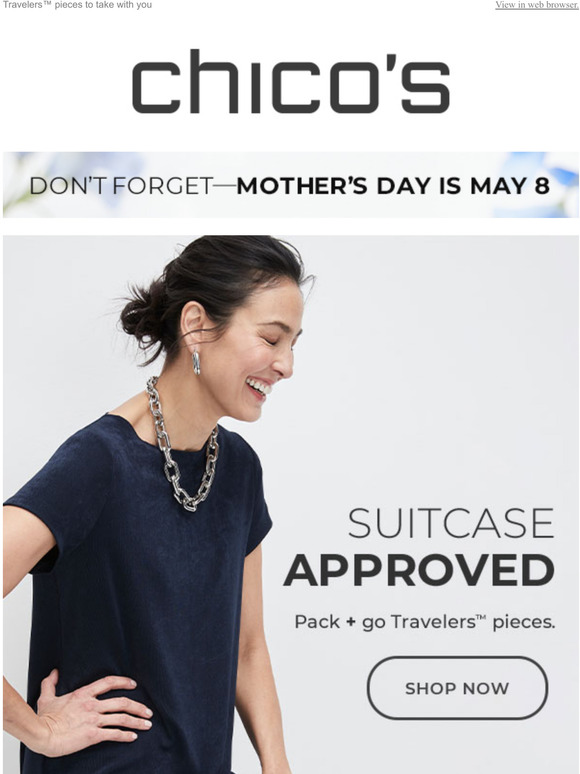 Chico's Spring getaway, here you come... Milled