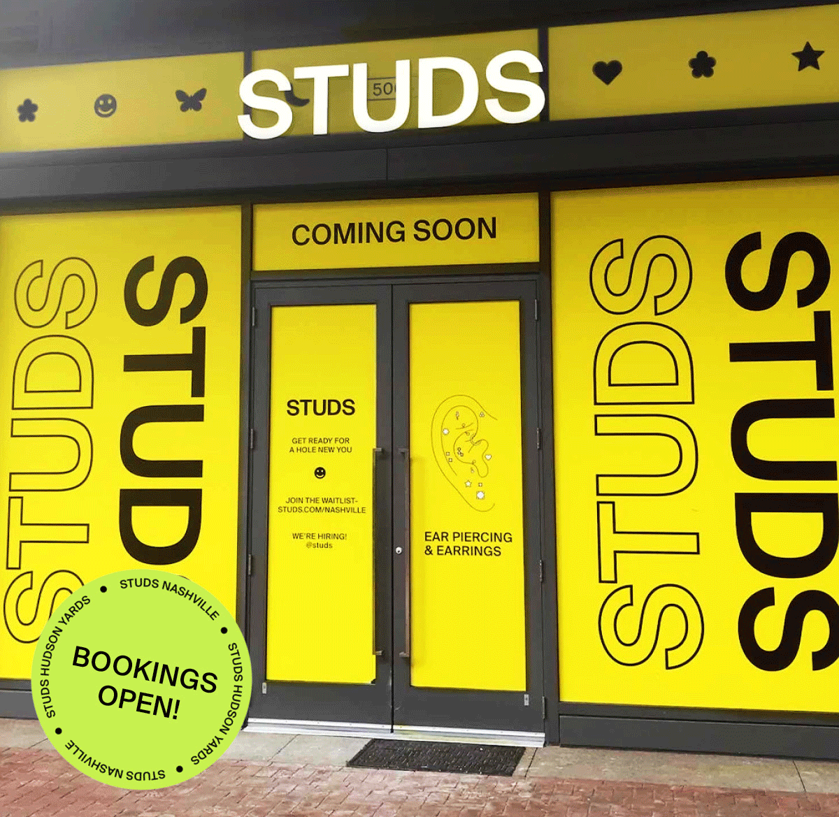 Studs Hey Nashville and NYC Studs! Ready for a Hole New You? Milled