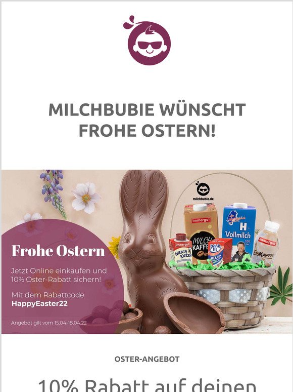 Milchbubie wnscht Frohe Ostern!