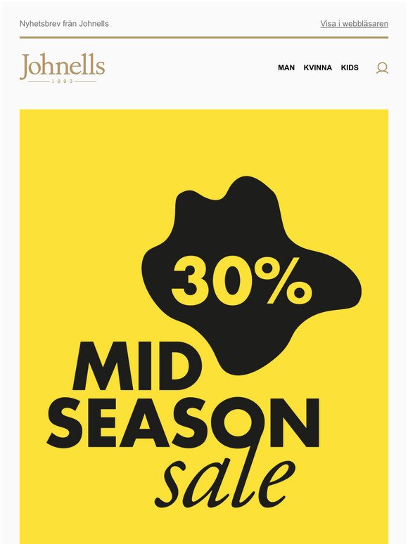 Ikvall borjar Mid Season Sale - 30% rabatt!