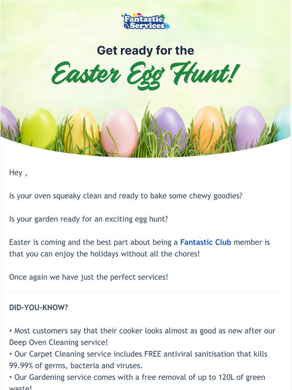 Are you ready for the Easter egg hunt?