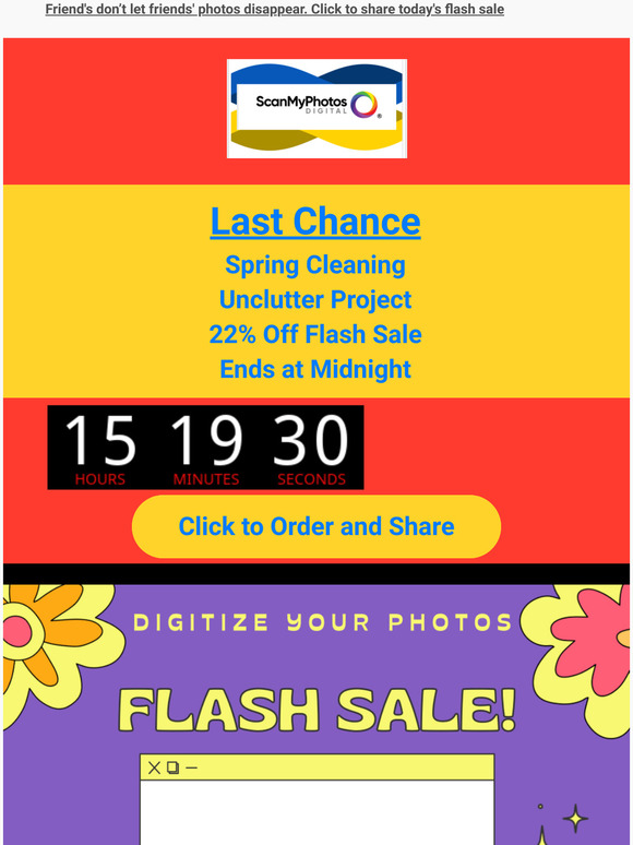 22% off EVERY Photo Scanning Service Starts NOW For -