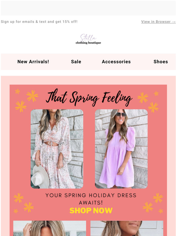 Your Spring Dresses Await!