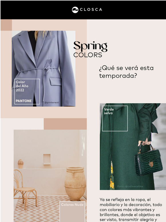 5 Colores que son tendencia esta primavera 