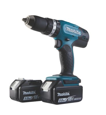 Makita 18V 5.0Ah LXT Cordless Combi Includes 2x 5.0Ah Batteries