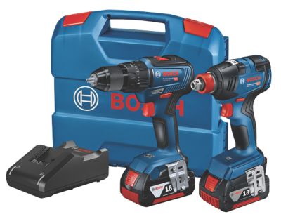 Bosch 0615990M71 18V 5.0Ah Li-Ion Coolpack Brushless Cordless Twin Pack