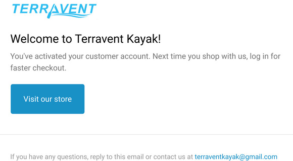 Customer account confirmation