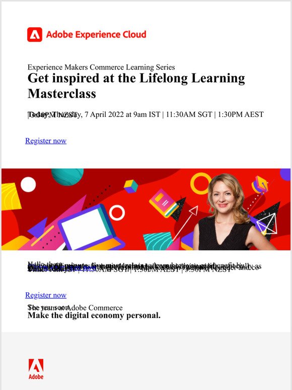 Join us today for a masterclass on lifelong learning in a digital world!