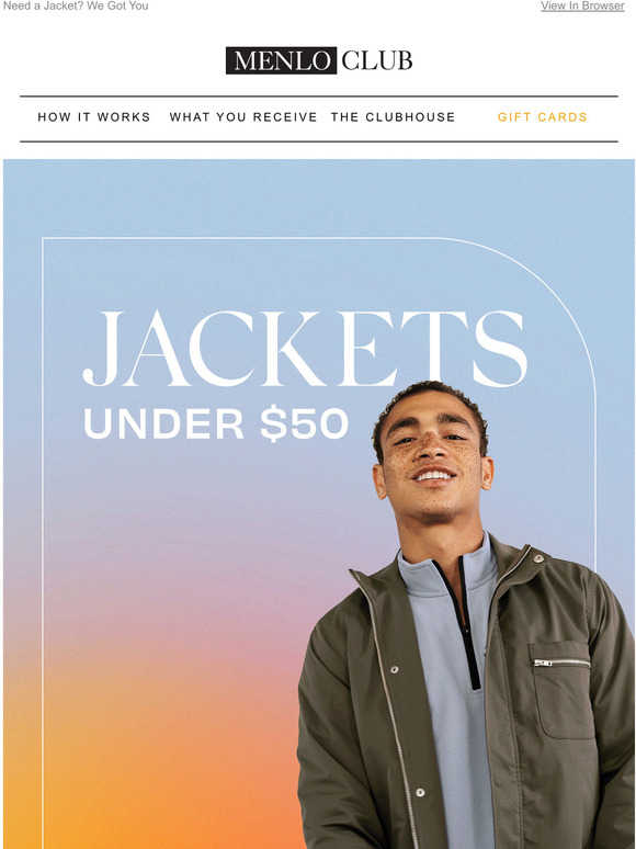 Outwear Starting at $14