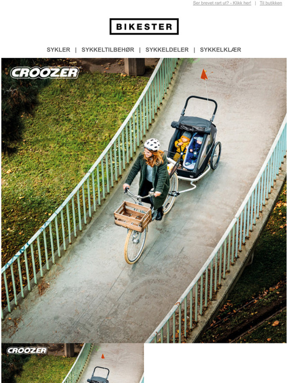 Sykkeltilhengere fra Croozer