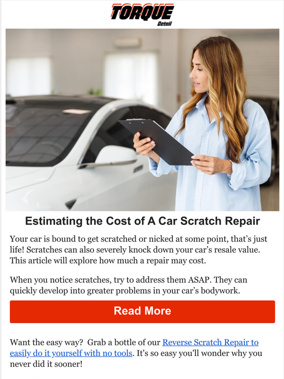 Torque Detail How Much Does It Cost To Repair Car Scratches? Milled