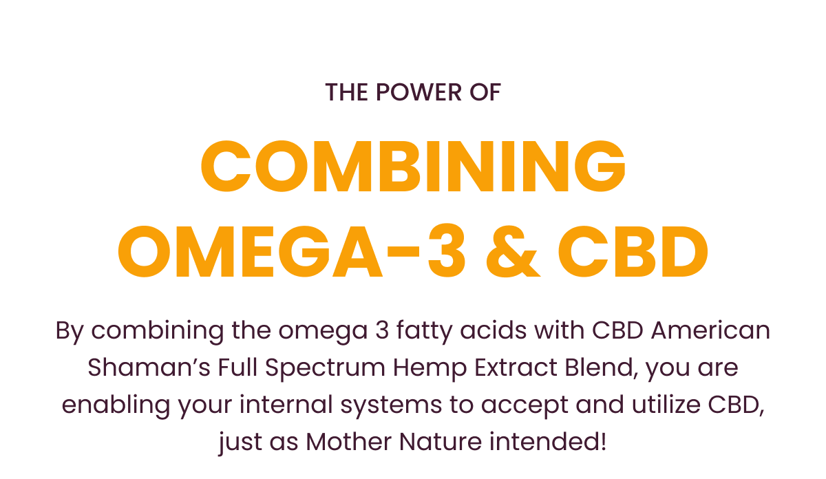 The Power Of Combining Omega-3 & CBD