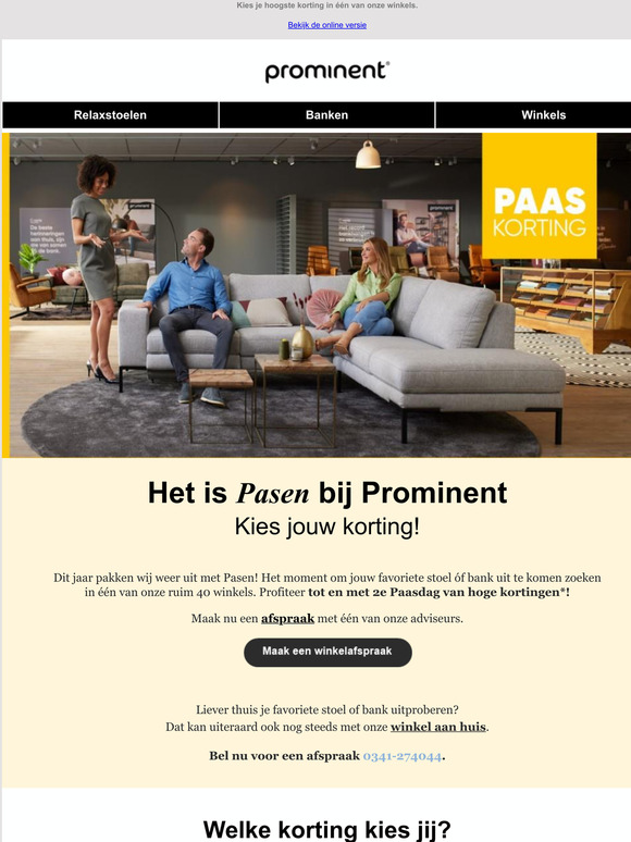 Met Pasen deelt Prominent uit