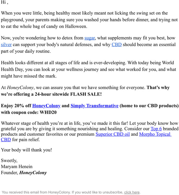 Celebrate World Health Day with us!