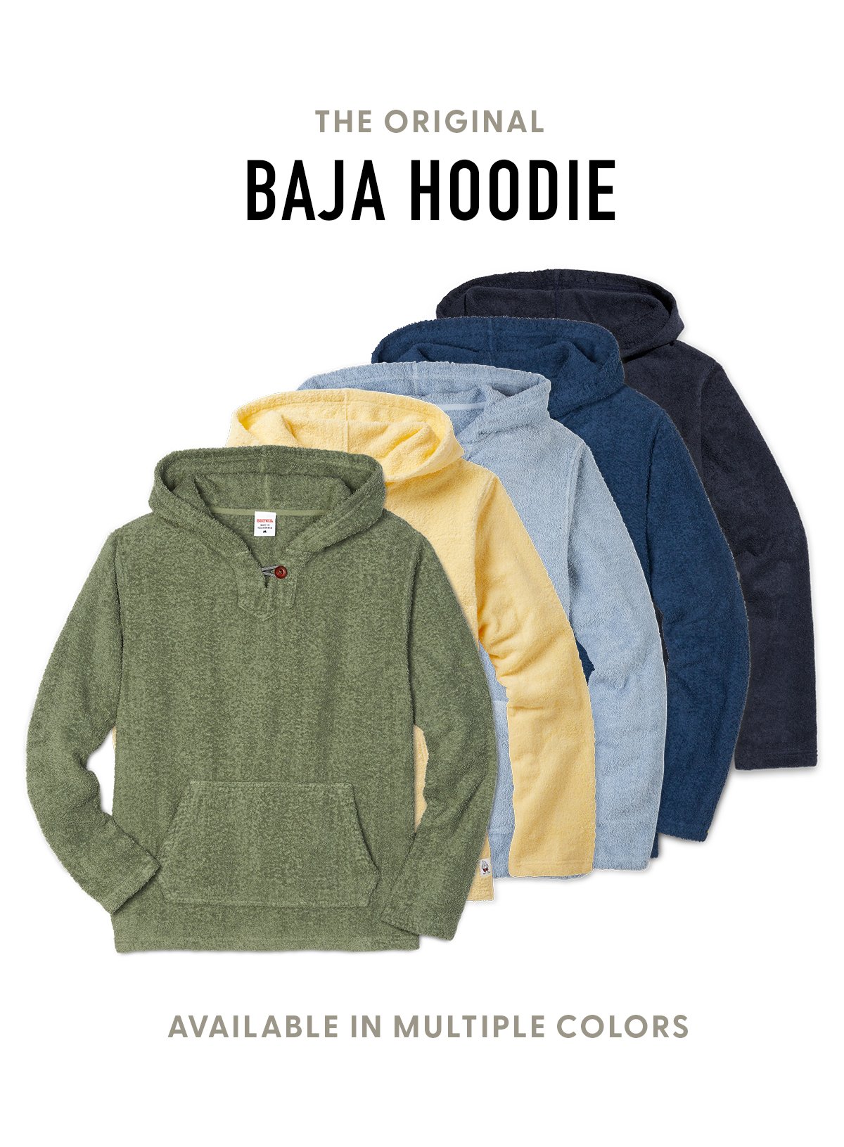The Original Baja Hoodie - Available in multiple colors