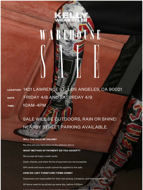 Kelly Wearstler, Inc. LA Warehouse Sale Starts Tomorrow! Milled
