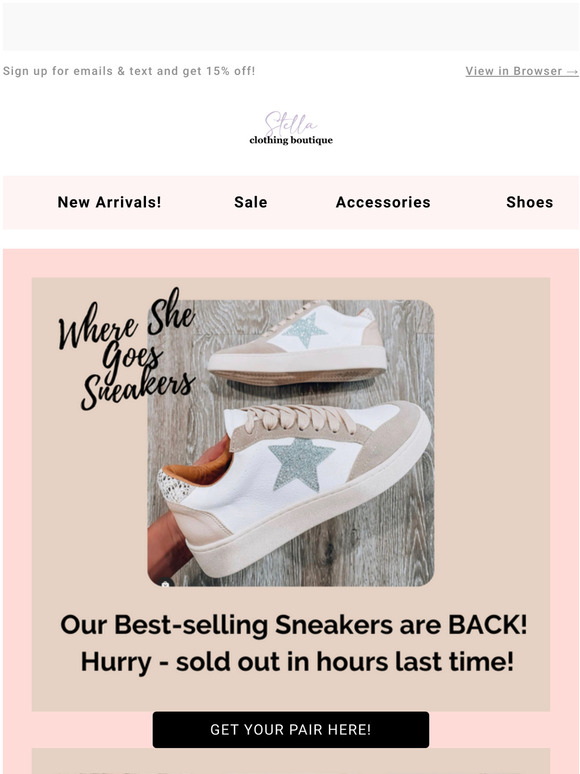 Our Bestselling Sneakers Are BACK - Hurry! These WILL Sell Out Again!