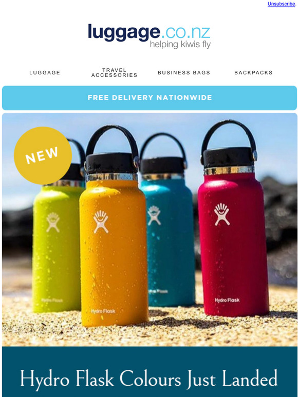 luggage The newest Hydro Flask colours are here! Milled