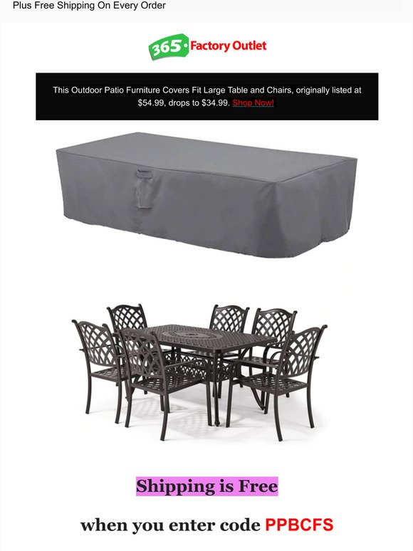 Outdoor Patio Furniture Covers $34.99 Shipped