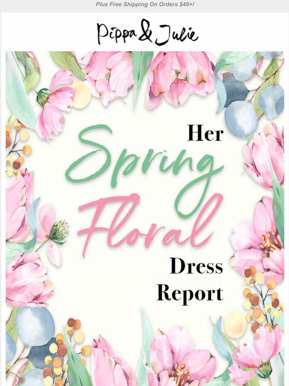 Her Spring Floral Dress Report