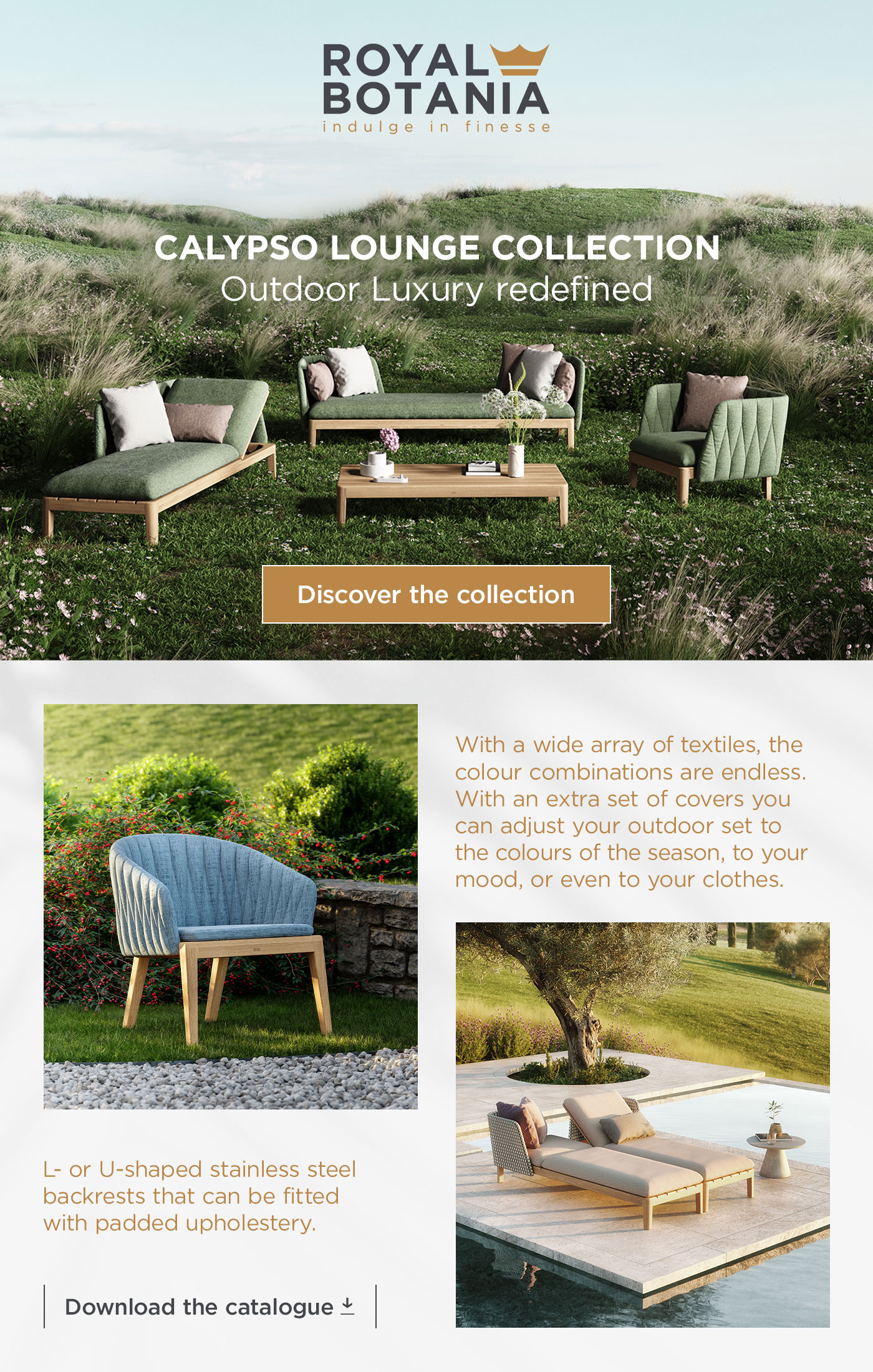 Archiproducts IT Outdoor luxury furniture Calypso Lounge by Royal