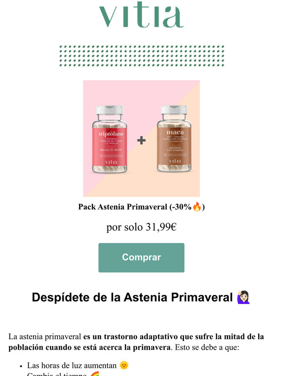 [-30%]  Combate la Astenia Primaveral AHORA