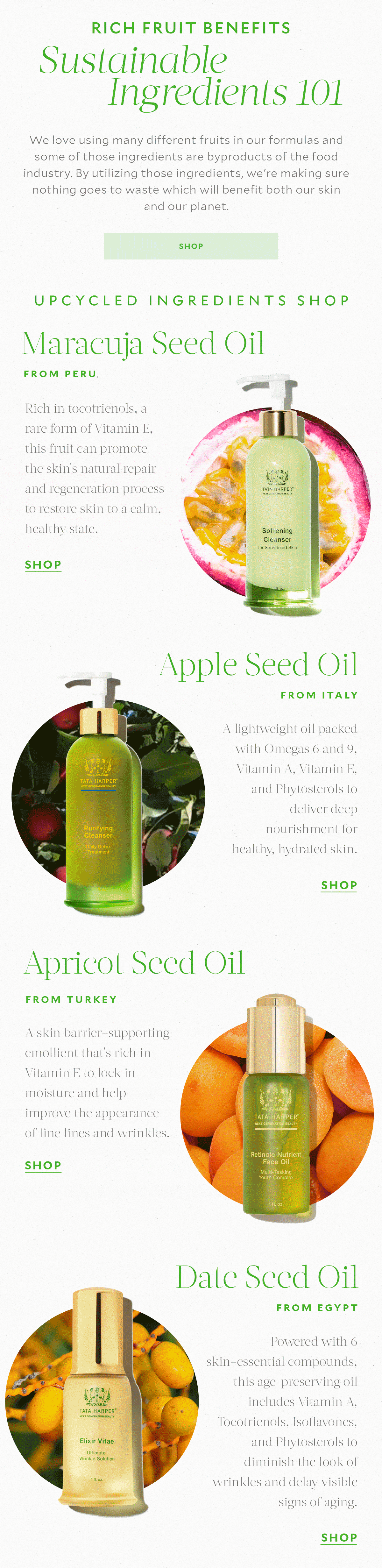 Sustainable Ingredients 101