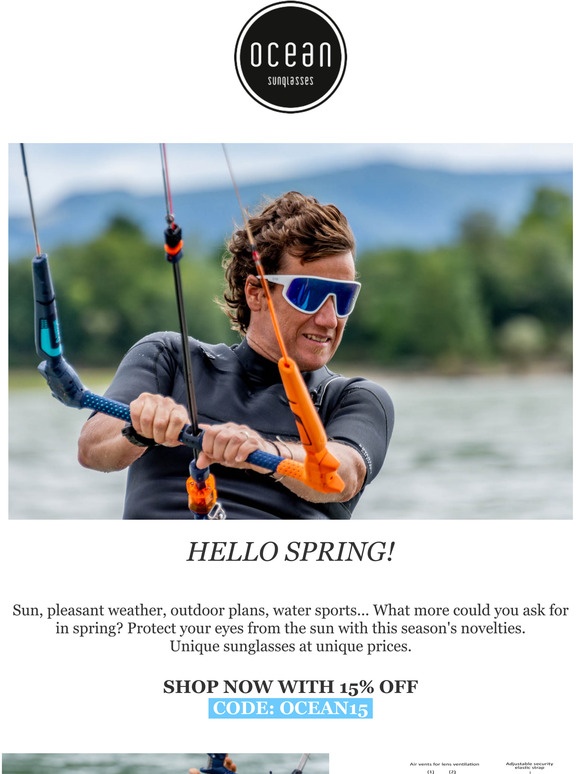HELLO SPRING WITH 15% OFF   Unique sunglasses at unique prices